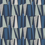SL80812 Seabrook Geometric Blue Wallpaper