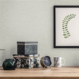 SL81106 Seabrook Faux Woven Linen Textured Gray Wallpaper