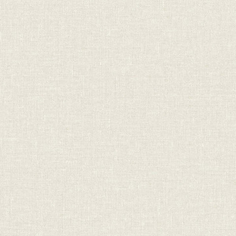 SL81117 Seabrook Faux Woven Linen Textured Off white Wallpaper
