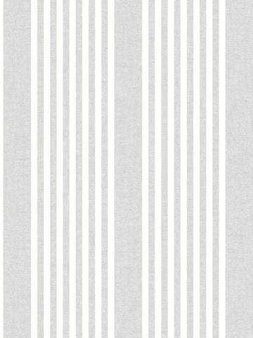 SR1582MH French Arctic Grey Linen Stripe Wallpaper