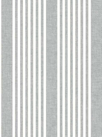 SR1586MH French Charcoal Linen Stripe Wallpaper