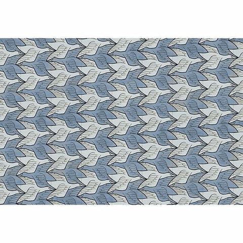 SR23133 Alyssa Light Blue Birds Wallpaper