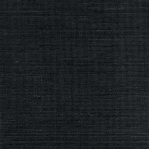 SY21800 Black Natural Grasscloth Wallpaper