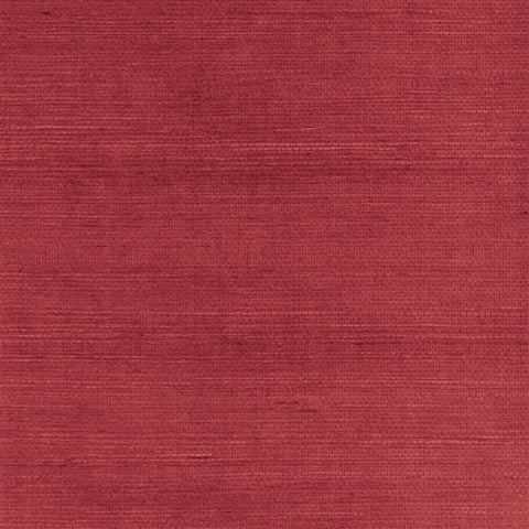 SY21801 Dark Red Natural Grasscloth Wallpaper