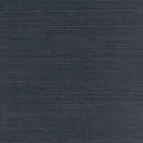 SY21827 Slate Blue Natural Grasscloth Wallpaper