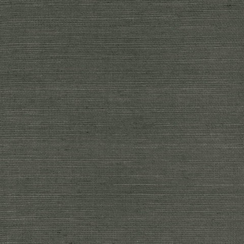 SY21887 Light Black Natural Grasscloth Wallpaper