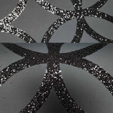 WM92170801 Sequin glitter circles lines Textured Geometric dark gray black Modern Wallpaper