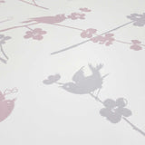 AP7441 Silhouettes cherry blossom & birds wallcoverings lilac mauve wallpaper 3D