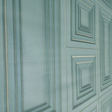 Z46023 Silver Blue-gray bronze Metallic Faux Wood Panel Imitation Textured Wallpaper 3D