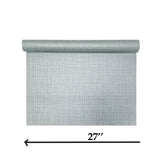 BV30304 Silver green faux weave lines Woven Raffia tarpaulin fabric textured wallpaper