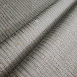 M16045 Striped Wallpaper gray gold tan textured vertical faux bamboo grasscloth lines
