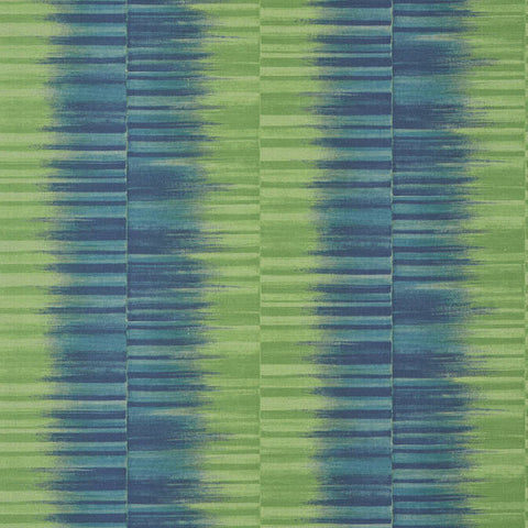 T10091 Mekong Stripe Green and Blue Wallpaper