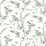 T10528 Virginia Blue and Green Wallpaper