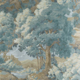 T10547 Woodland Clearing Spa Blue Wallpaper