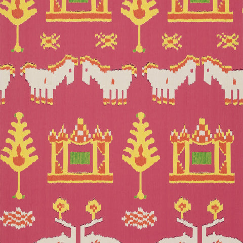 T10640 Kingdom Parade Pink Wallpaper