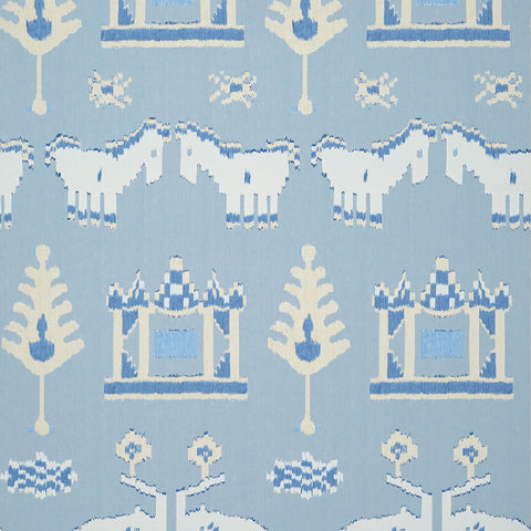 T10643 Kingdom Parade Spa Blue Wallpaper