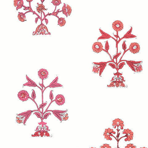 T10667 Indian Flower Pink Wallpaper