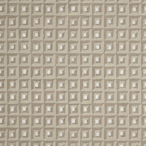 T12850 Square Dance Taupe Wallpaper