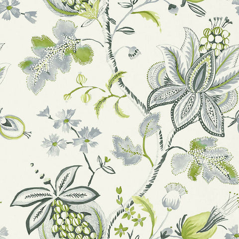 T13006 Donegal Green and Grey Wallpaper