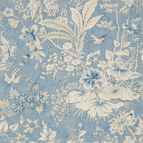 T13602 Rosalind Blue Wallpaper