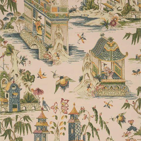 T13616 Grand Palace Blush Wallpaper