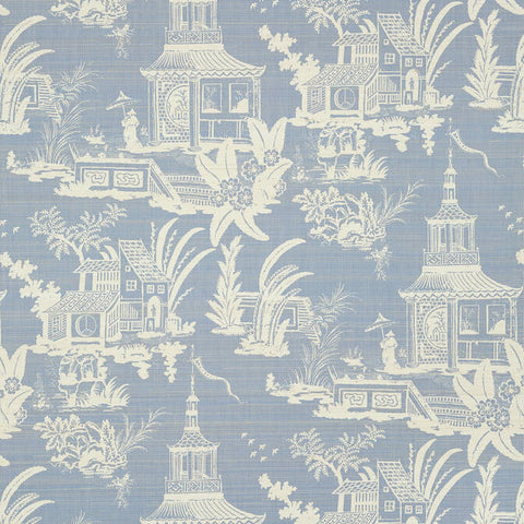 T13649 Empress Court Blue Wallpaper