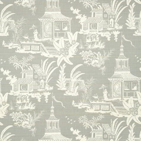T13652 Empress Court Grey Wallpaper