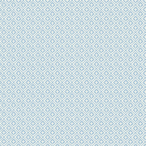 T13661 Holiday Trellis Blue Wallpaper