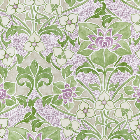 T14603 Fairhaven Woodford Lilac Wallpaper  