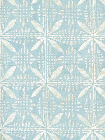 T15842 Tortuga Batik Light Blue Wallpaper