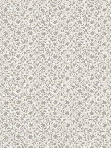T15859 Sand Dollar Pearl and Charcoal Wallpaper