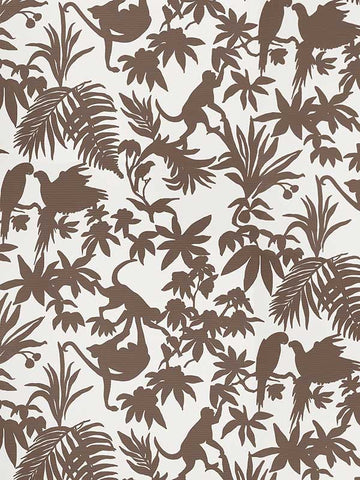 T15860 St Kitts Brown Wallpaper