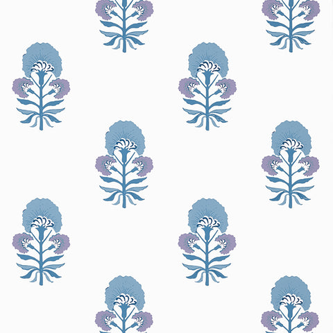 T16216 Tybee Bud Lavender and Blue Wallpaper