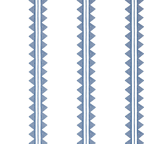 T16226 Agave Stripe Navy Wallpaper
