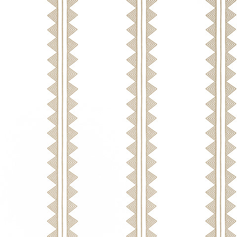 T16229 Agave Stripe Camel Wallpaper
