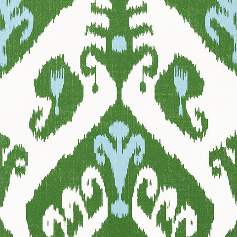 T16246 Indies Ikat Green Wallpaper
