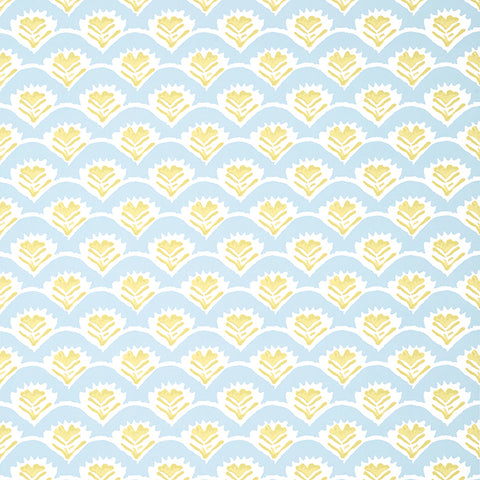 T16253 Emily Yellow and Blue Wallpaper