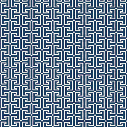T20866 T-Square Navy and White Wallpaper