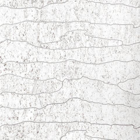 T24405 Cloud Mosaic White Silver Wallpaper