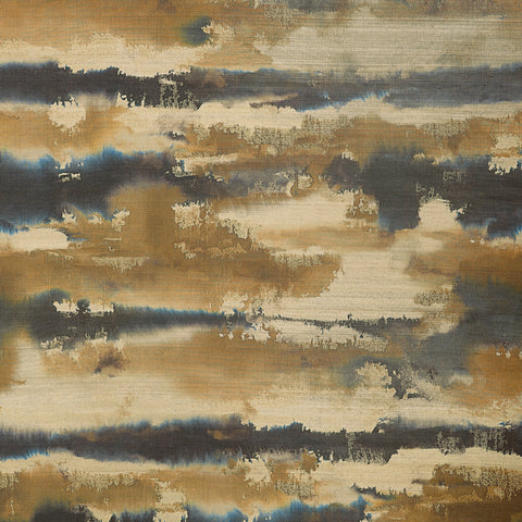 T24419  Silver Lining Indigo and Gold Wallpaper