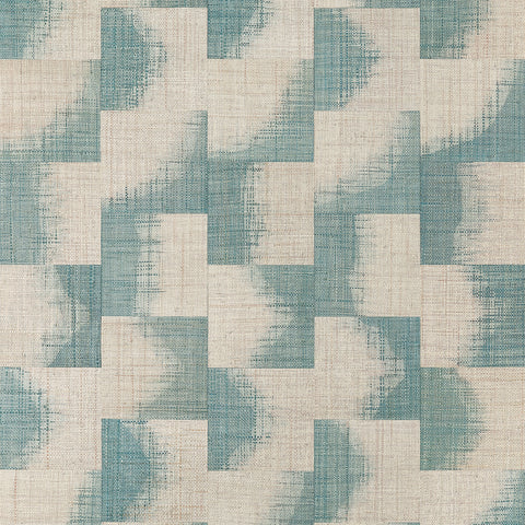 T24429 Raffia Squares Mineral Wallpaper