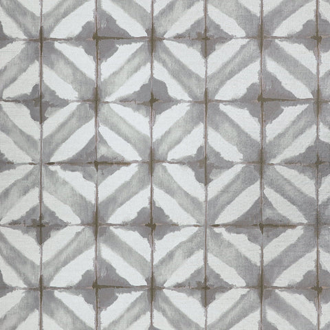 T24445 Water Blocks Grey Wallpaper