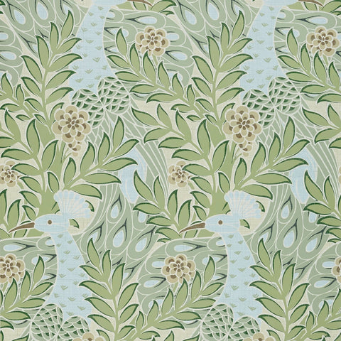 T2922 Desmond Aqua and Green Wallpaper