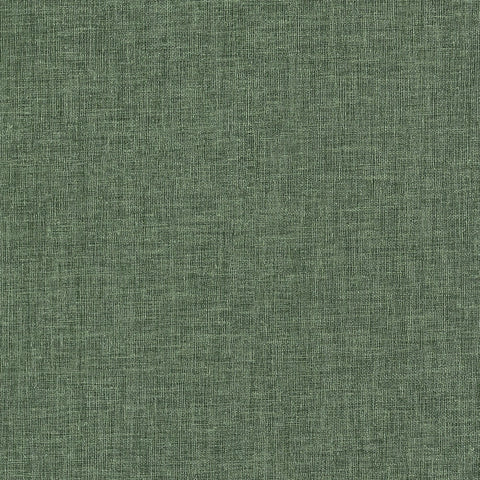T34046 Linen Weave Pine Green Wallpaper 