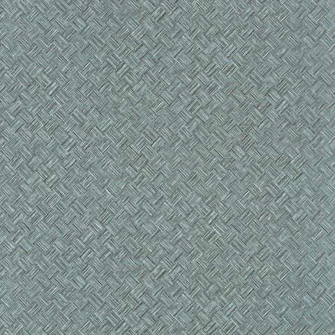 T34062 Saddle Weave Peacock Wallpaper 
