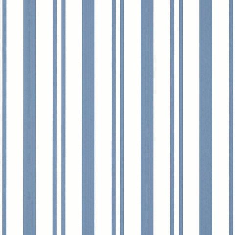 T36461 Maggie Stripe Blue Wallpaper