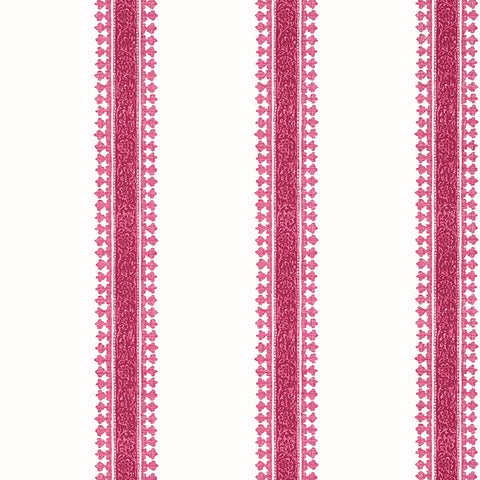 T36469 Cambridge Stripe Raspberry Wallpaper