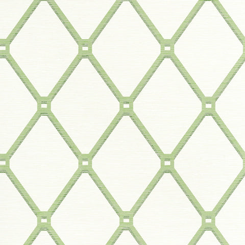 T4051 Easom Trellis Green Wallpaper