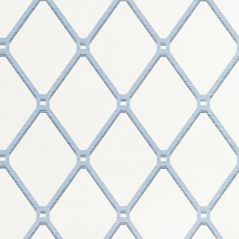 T4052 Easom Trellis Blue Wallpaper