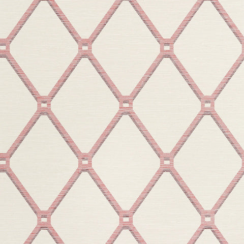 T4053 Easom Trellis Red Wallpaper